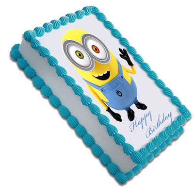 "Minions Bob - 2kgs (Photo cake) - Click here to View more details about this Product